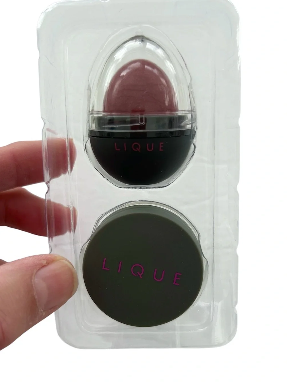 New in Box Lique Lip Scrub Plus Lip Balm Set  Cruelty Free Created by Women